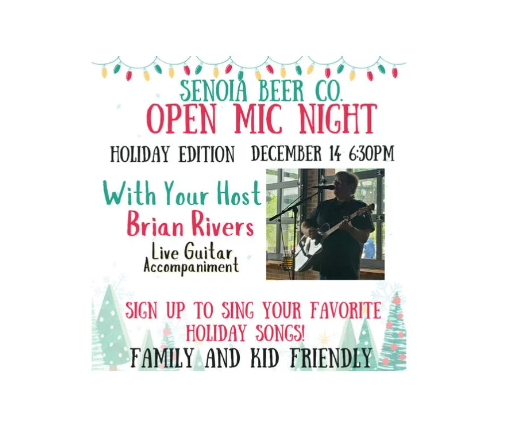 Spread Holiday Cheer in Senoia: Open Mic Night: Holiday Edition!