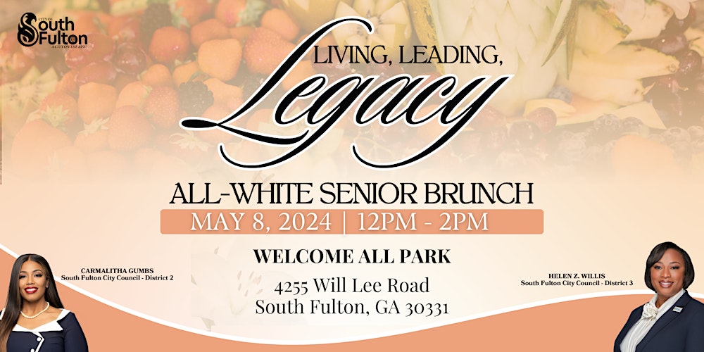 Celebrate Senior Achievements in Style: The City of South Fulton’s All-White Brunch